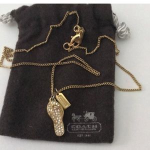 Coach Flip Flop Charm Necklace